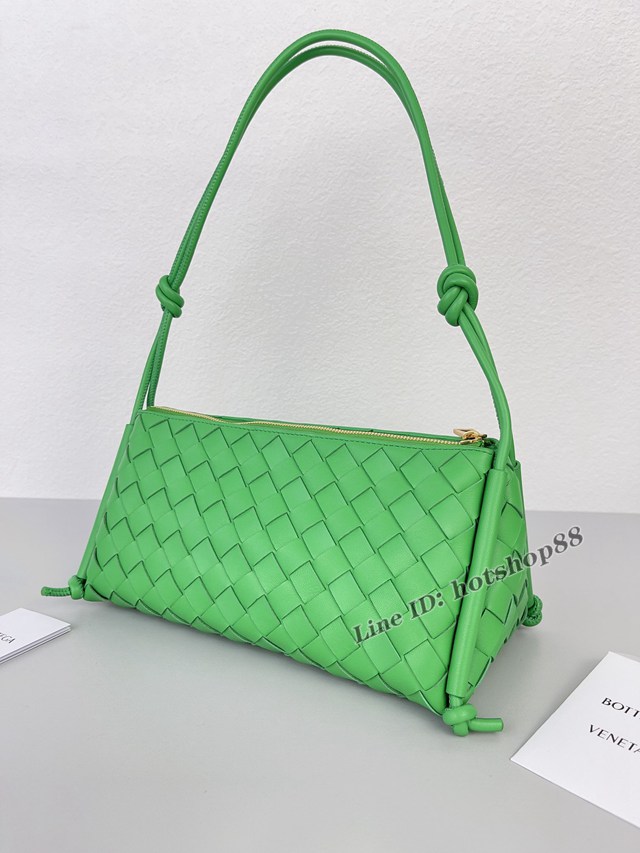 BV專櫃新款手工編織肩背女包 葆蝶家新款腋下包 701025 bbv1334